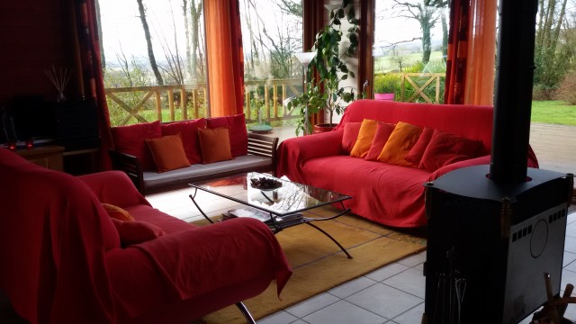Photo CHAMBRE D'HOTES Mur de bretagne L'ecrin de bois et son espace bien tr ... 